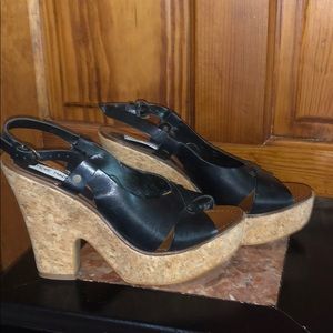 Steve Madden black espadrilles sz 10